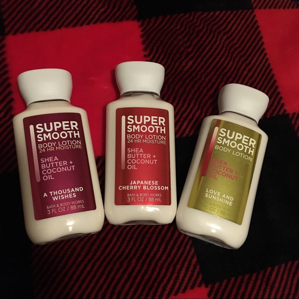 Bath & body works set of 3 mini lotions